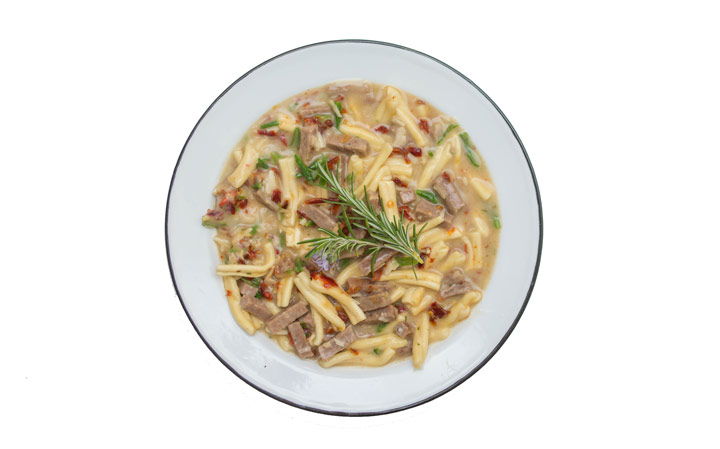 Back Country hiking meals - Lamb Fettuccine.