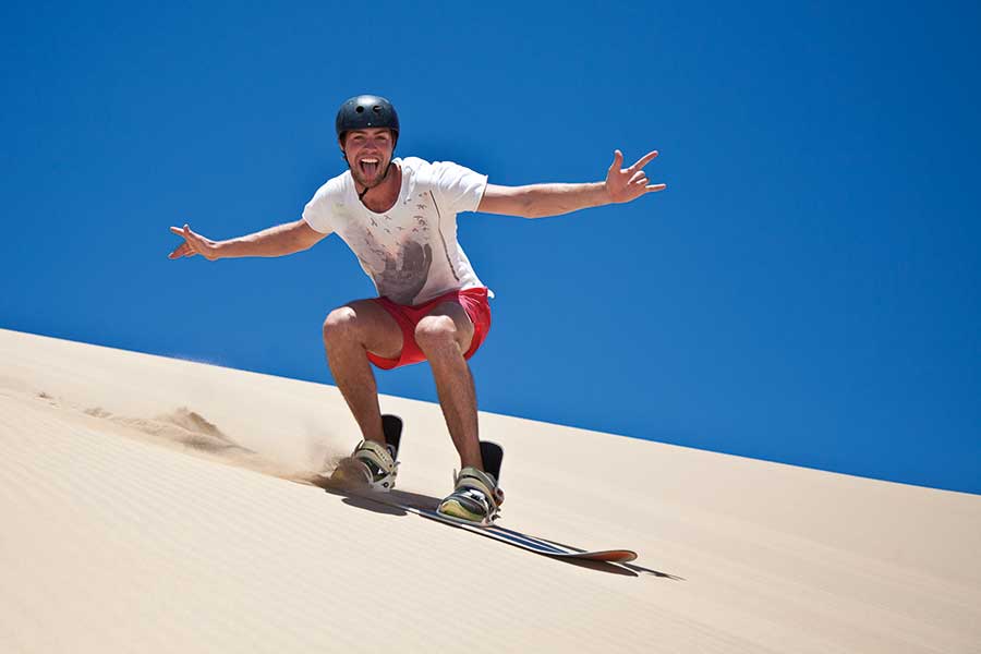 Dragon Dune is faster than you think and a sandboarderâ€™s delight.