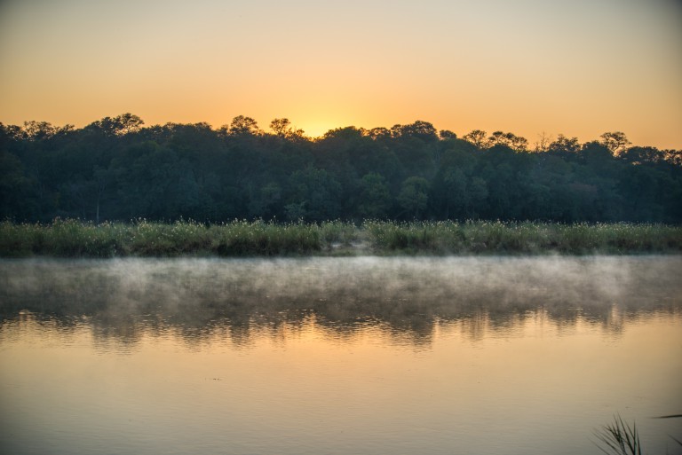 Early morning mist on the Kavango River. Photo by Melanie van Zyl.