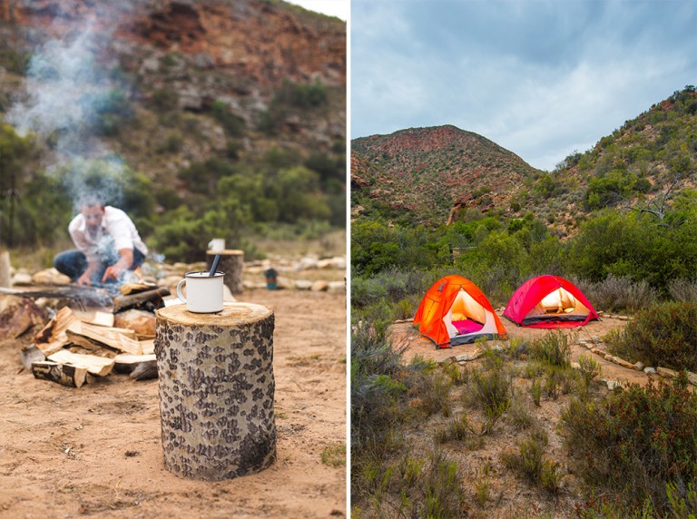 Leopard Trail - Each nights camping was in a carefully-chosen spot, surrounded by mountains and often with a water tank for you to swim in. 