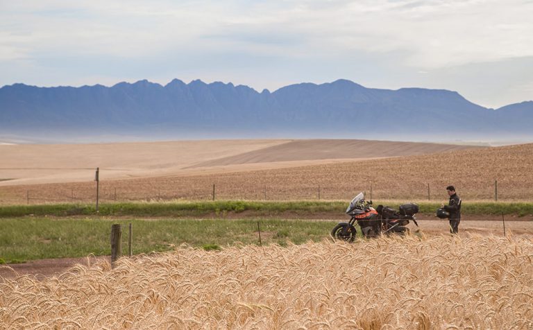 Motorbike routes: The KTM 1050 Adventure made light work of the Overbergâ€™s endless gravel.