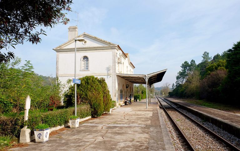 Avoiding reservation fees can mean youll spend more time at isolated rural train stations such as this one in Obidos, Portugal