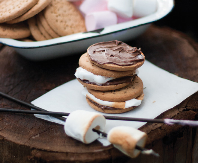 S'mores are easy to make and are a delicious camping treat.