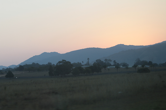 Sunset at Bushfire Festival, Swaziland 