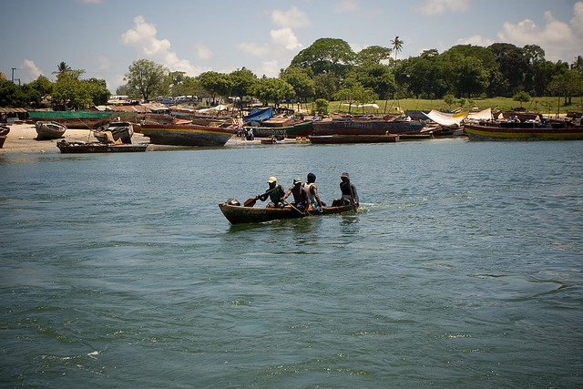 A fishing boat in Tanzania