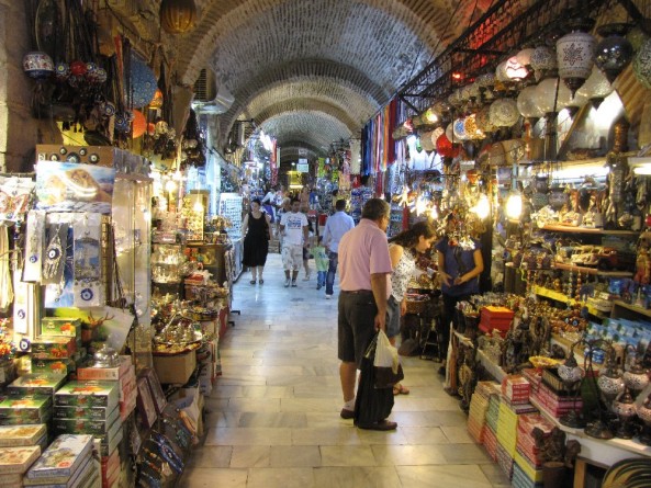 The ancient covered spice and silk marketplace in Izmir