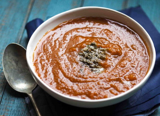 Rustic tomato soup (cropped)