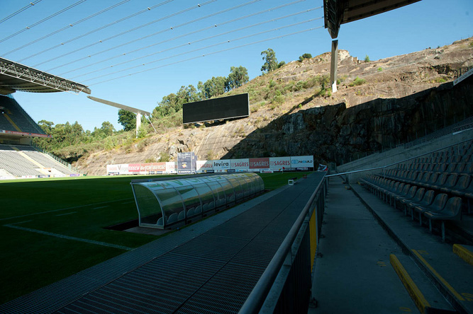 Braga stadium rockface
