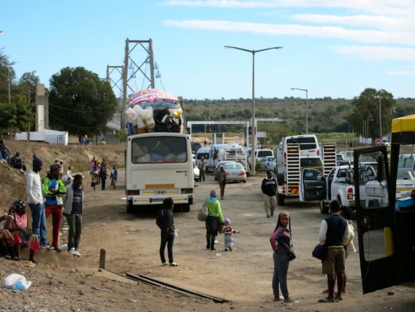 Mozambique roadblock