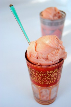 lightly spiced guava ice cream