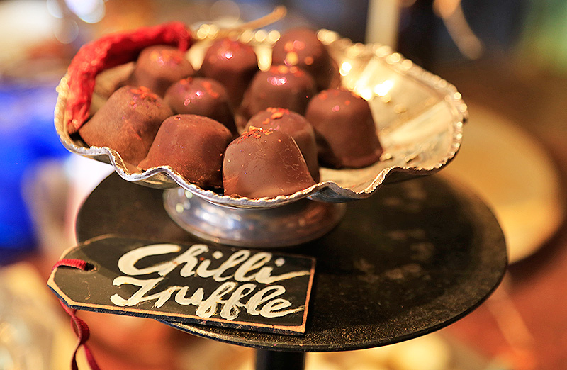 Chilli truffles at Le Petit Chocolat