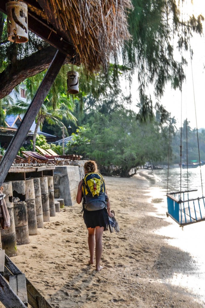 Walking to the ferry to leave Koh Tao. Photo by Melanie van Zyl
