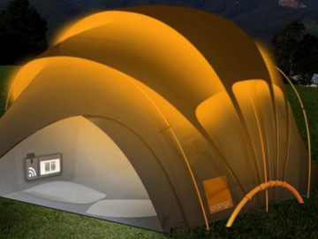 Getaway Magazine - Orange Solar Tent Concept