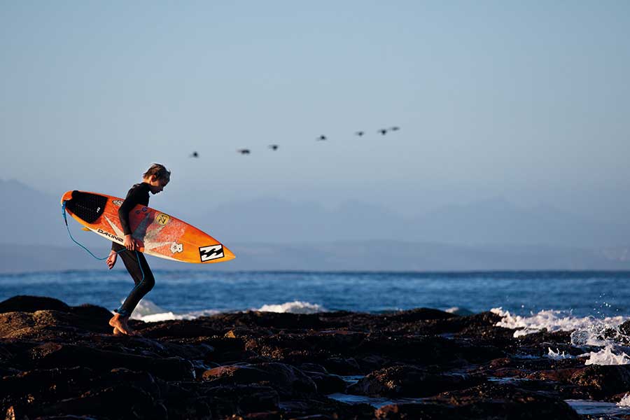 Cape Town surfer Jake Elkington is a regular face at Inner Pool.