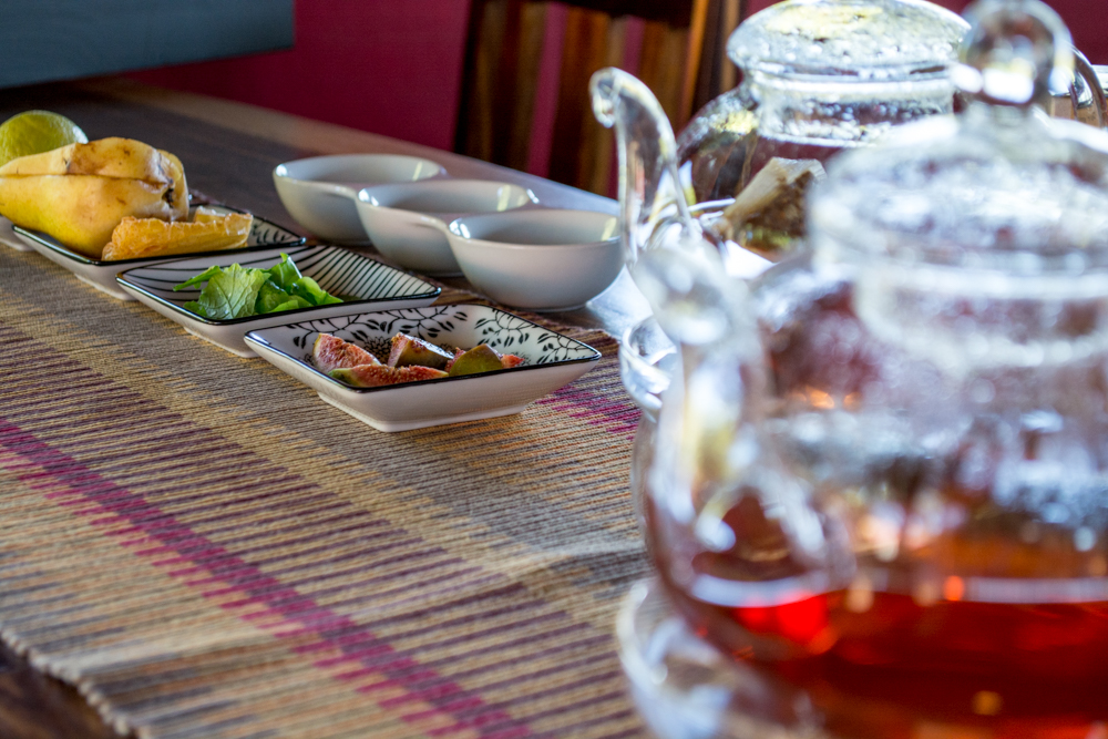 A tea and wine pairing at Hebron will give you a better idea of the aromas and tastes of local produce. 