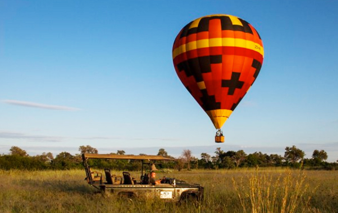 Hot air balloon Okavango Delta