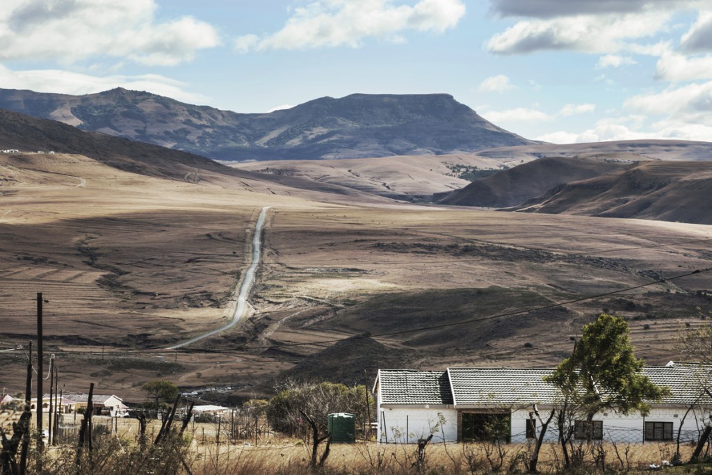 Into the Eastern Cape highlands. 