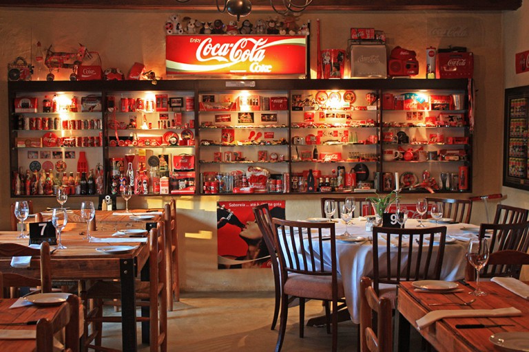 The Drostdy restaurant, in Swellendam, houses a collection of Coca-Cola memorabilia. Photo by Rachel Robinson. 