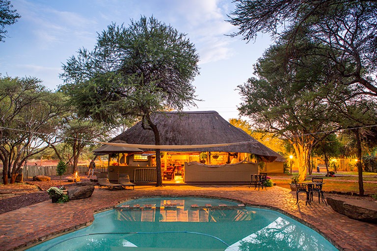 Night falls at the Angasii Game Lodge. Photo by Teagan Cunniffe.