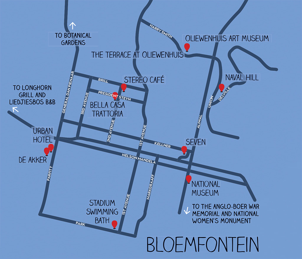 Bloemfontein Map