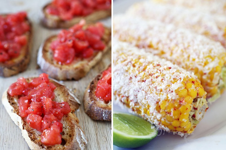 Bruschetta and Cuban corn cobs - simple, fast and delicious. Photos by Brandon de Kock. 