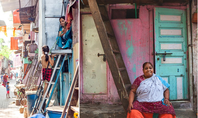 India - Colours in the suburbs.