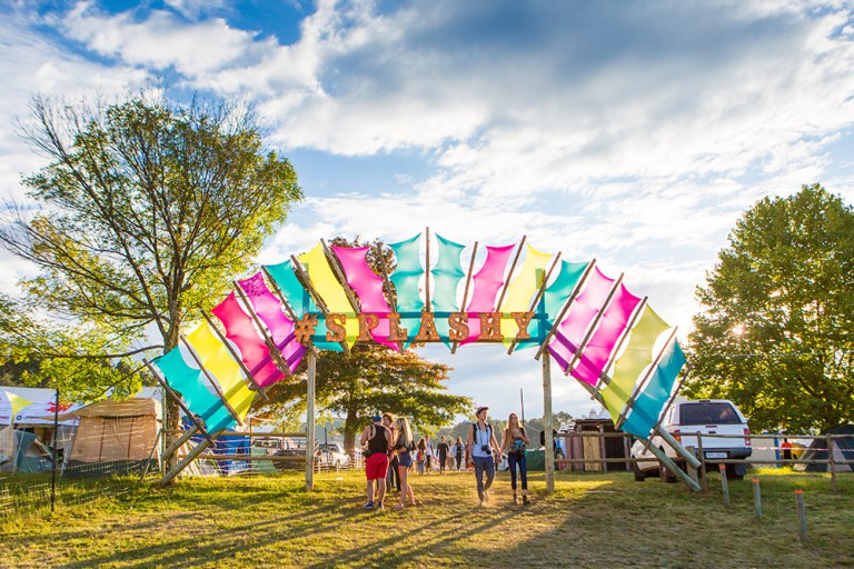 The colourful entrance to the festival, giving you a warm welcome to whatâ€™s to come. Photo by Teagan Cunniffe.
