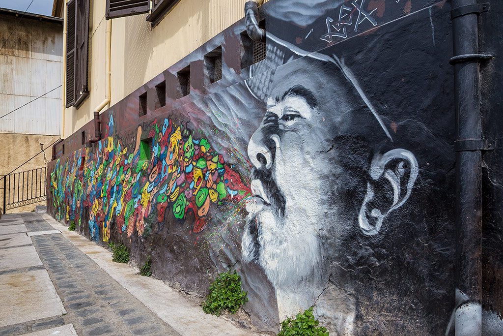 Valparaiso is internationally recognised for it's street art.