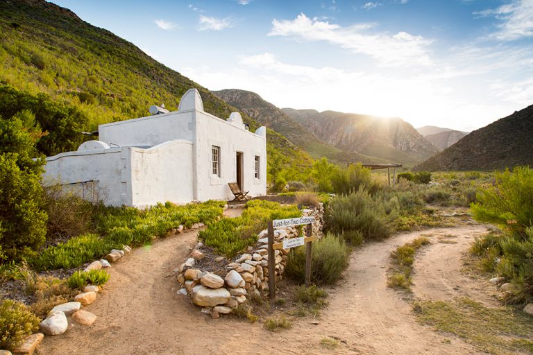 Such a cute cottage set in a wide valley fringed by tall mountains. The hike to the waterfall is one of the highlights of staying here- it's one of my best hidden swimming locations in South Africa.