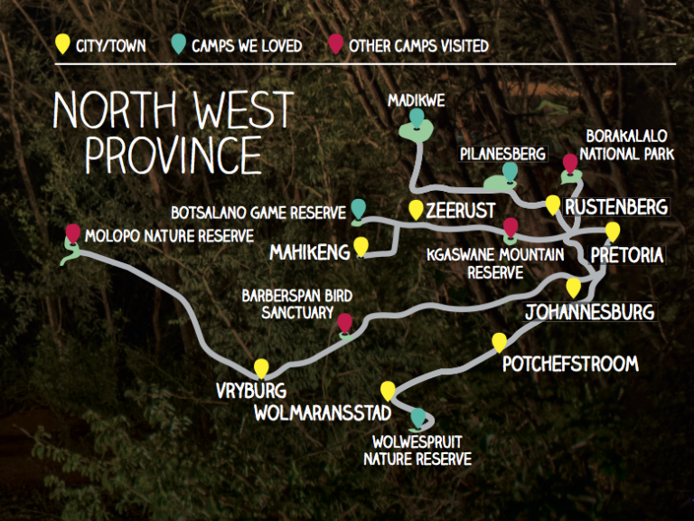 North West province map