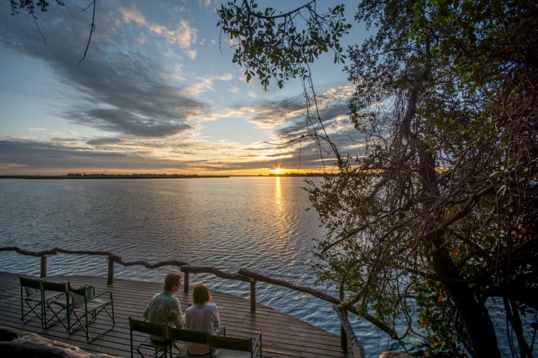 Looking out from the deck at Guma Lagoon Camp. Photo by Melanie van Zyl