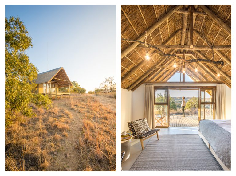 Views of the bushveld from the stoep at CRadle Boutique Hotel.