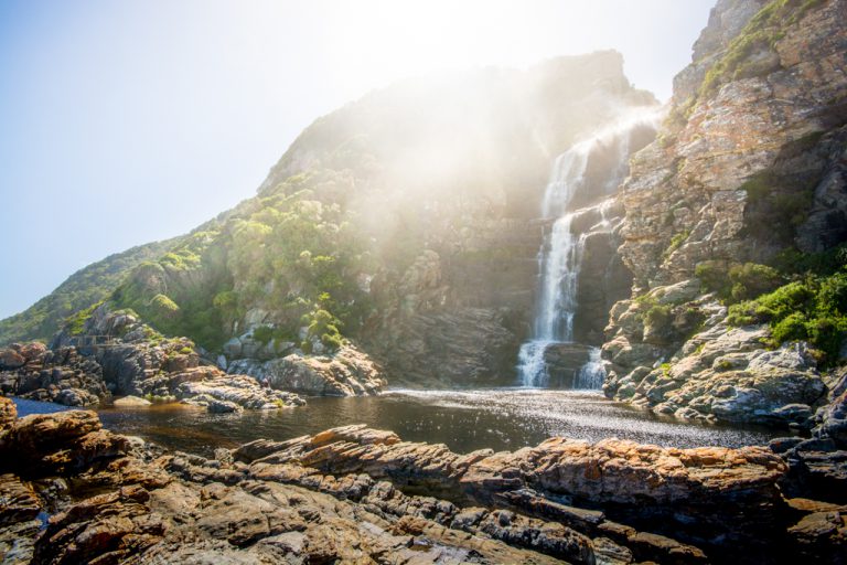 This gorgeous waterfall isn't just for multi-day hikers. You can do it in a day hike from Storms River Mouth.