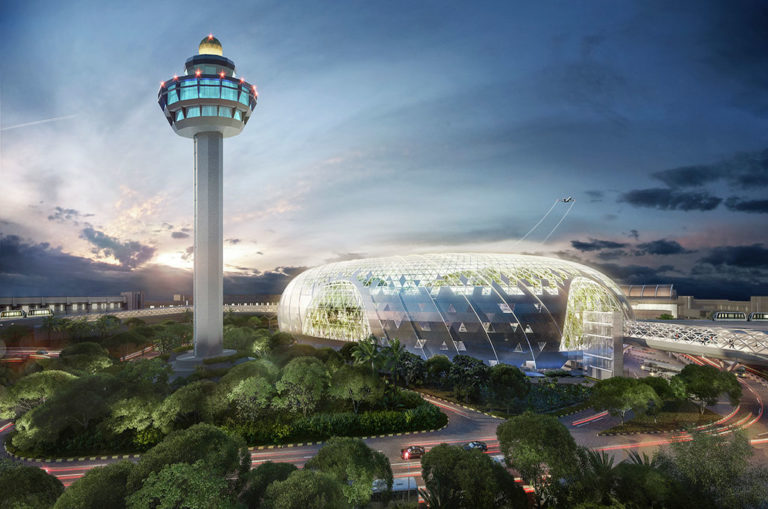 Although it may seem like a world of its own, it is in the heart of the airport. Image: Changi Airport Singapore.