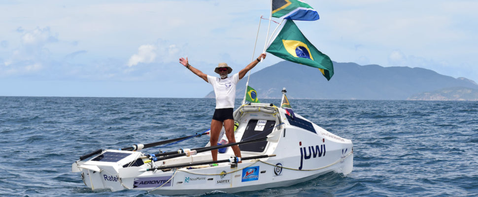 Zirk Botha reaches Brazil, completing 7,200km solo row