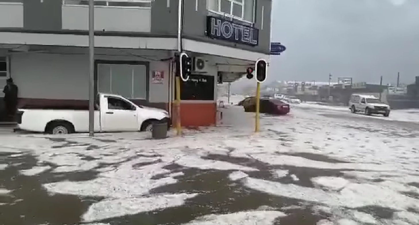 KwaZulu-Natal hit by massive hail storm resulting in road closures