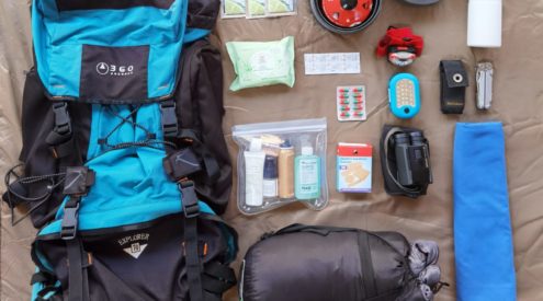 camping hiking packing gear
