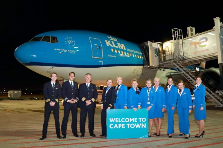 KLM Royal Dutch Airline celebrates 30 years of flights to Cape Town by adding more trips
