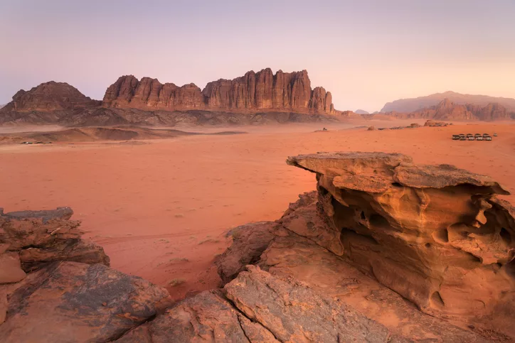 Red Sand of Wadi Rum desert, Jordan.