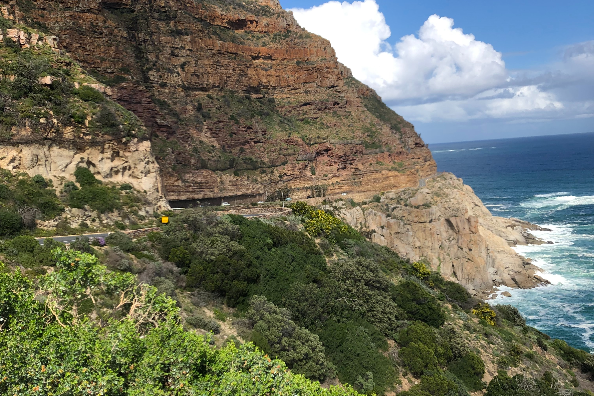 Scenic Sunset Drive along Chapman's Peak