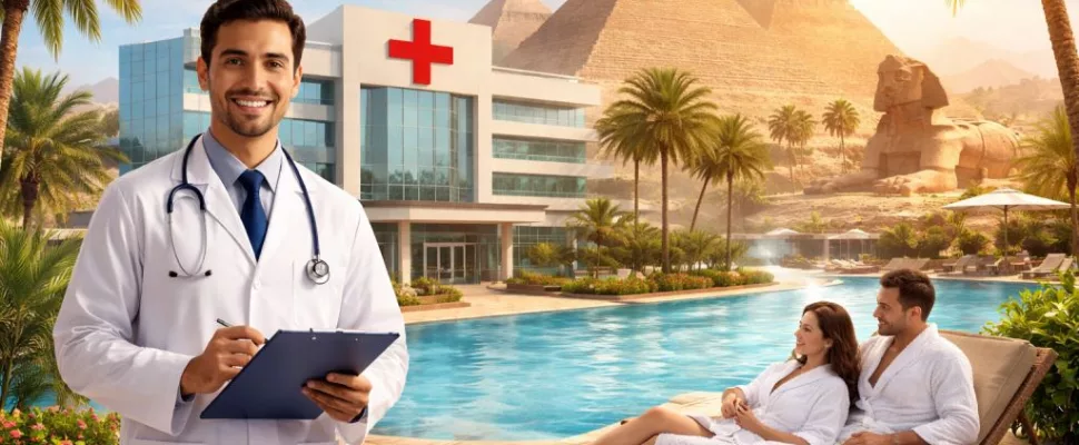 medical tourism Egypt, Egypt hospitals modern facilities, Cairo healthcare travel, Red Sea recovery resorts, Egypt wellness travel, international patients Egypt, affordable medical treatment Egypt, Egypt tourism healthcare, global health travel Africa, Egypt recovery holiday, Getaway Magazine