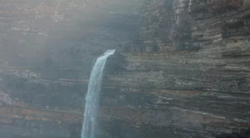 waterfall bluff