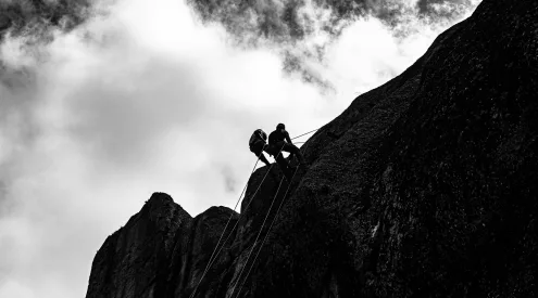 abseiling