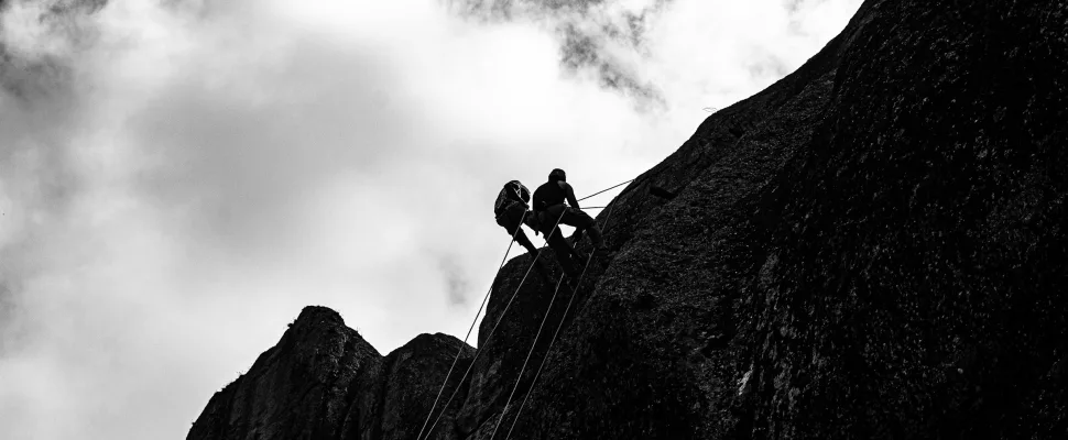abseiling